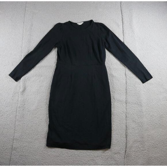 Boden Dress 8L Black Cotton Jersey Stretch Crew Neck Pockets Pullover - Picture 1 of 10